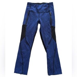 Lululemon Rush Hour Crop Power Luxtreme Blue Black 4